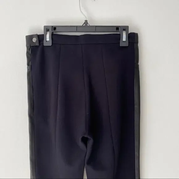 Maje Smarta Black Lamb Leather Stretch Leggings Small NWTS